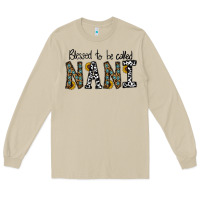Mushroom blessed to be called nanı Long Sleeve Tee - CowhideDigitalArt