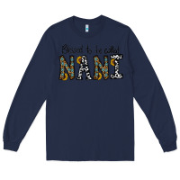 Navy blessed to be called nanı Long Sleeve Tee - CowhideDigitalArt