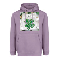 Lavender shamrock patterned clothing Heavyweight Hoodie - MaliasSmallBusiness