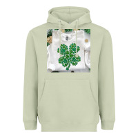 Matcha shamrock patterned clothing Heavyweight Hoodie - MaliasSmallBusiness
