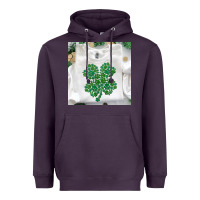 Plum shamrock patterned clothing Heavyweight Hoodie - MaliasSmallBusiness