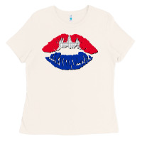 Bone cambodian flag lips Ladies Tee - AdoDesignShop