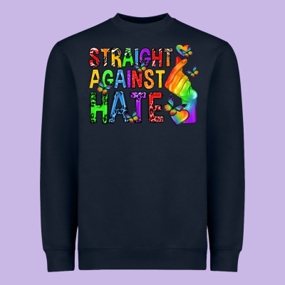Heavyweight Sweatshirt straight against hate pride lgbtq