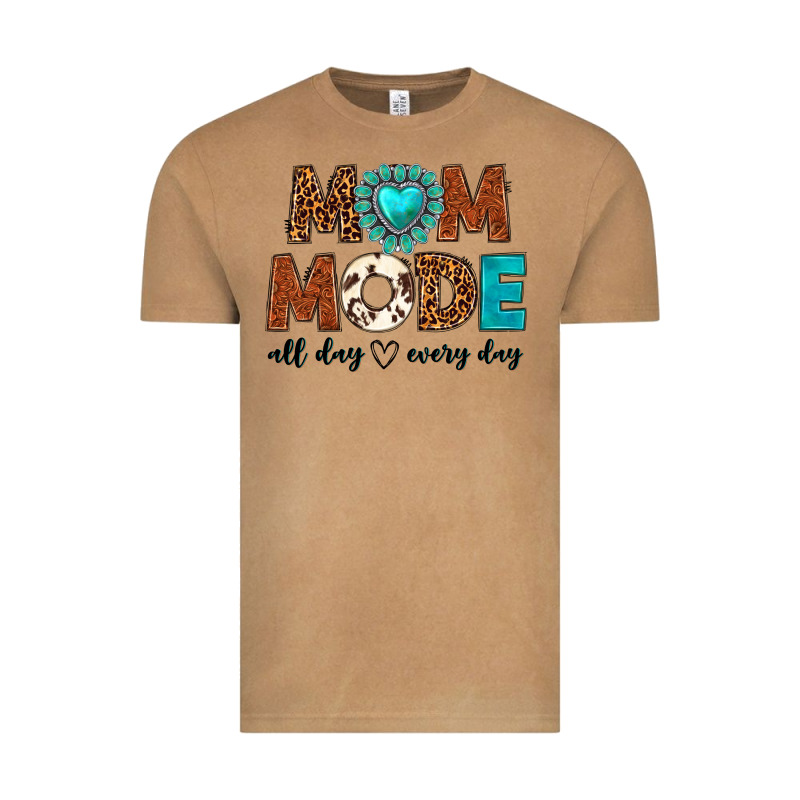 Mom Mode All Day Every Day Vintage Tee by texasbilliewilder | Teevron