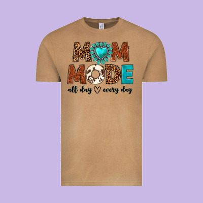 Mom Mode All Day Every Day Vintage Tee Designed By Texasbilliewilder