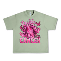 Oil Green Tackle Cancer with Sunflower Urban Heavy Tee - texasbilliewilder
