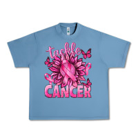 Pebble Blue Tackle Cancer with Sunflower Urban Heavy Tee - texasbilliewilder