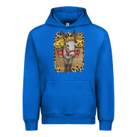 Cobalt Donkey With Sunflowers Urban Hoodie - Bettercallsaul