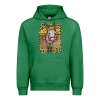 Emerald Donkey With Sunflowers Urban Hoodie - Bettercallsaul