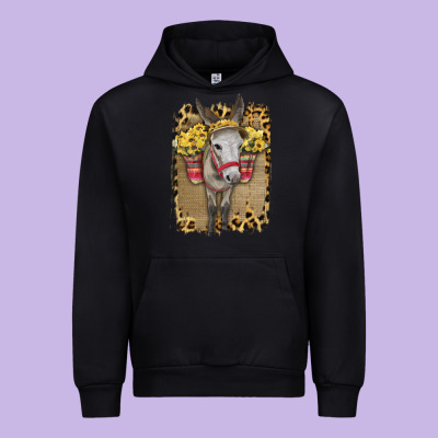 Donkey With Sunflowers Urban Hoodie Designed By Bettercallsaul