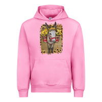 Fuchsia Pink Donkey With Sunflowers Urban Hoodie - Bettercallsaul