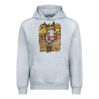 Heather Grey Donkey With Sunflowers Urban Hoodie - Bettercallsaul