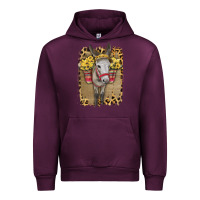 Mauve Wine Donkey With Sunflowers Urban Hoodie - Bettercallsaul