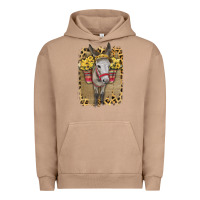 Pigment Burro Donkey With Sunflowers Urban Hoodie - Bettercallsaul