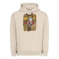 Pigment French Oak Donkey With Sunflowers Urban Hoodie - Bettercallsaul