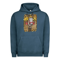 Pigment Midnight Navy Donkey With Sunflowers Urban Hoodie - Bettercallsaul