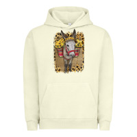 Pigment Pistachio Donkey With Sunflowers Urban Hoodie - Bettercallsaul