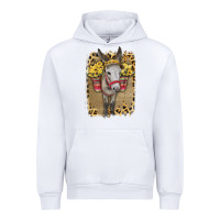 White Donkey With Sunflowers Urban Hoodie - Bettercallsaul