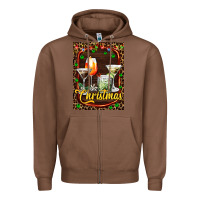 Chestnut cocktail set for Christmas Zipper Hoodie - AdoDesignShop