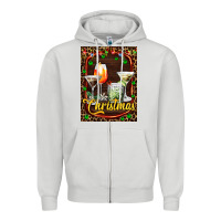 Dove Grey cocktail set for Christmas Zipper Hoodie - AdoDesignShop