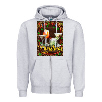 Heather Grey cocktail set for Christmas Zipper Hoodie - AdoDesignShop