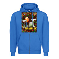 Cocktail Set For Christmas Zipper Hoodie | Teevron