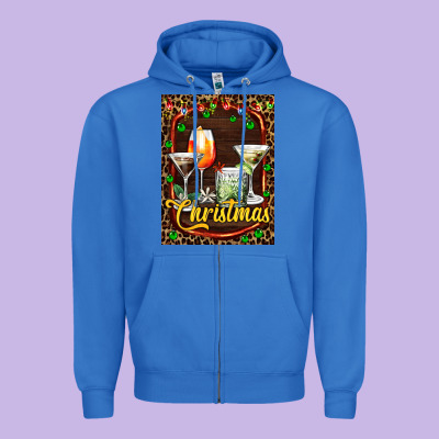 Cocktail Set For Christmas Zipper Hoodie Designed By Adodesignshop