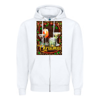 White cocktail set for Christmas Zipper Hoodie - AdoDesignShop