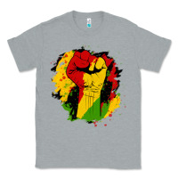 Heather Grey juneteenth fist Classic Tee - HRA Design Shop