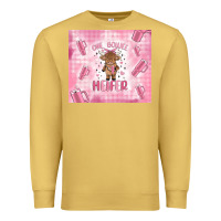Antique Gold one boujee heifer Premium Sweatshirt - MaliasSmallBusiness