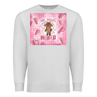 Dove Grey one boujee heifer Premium Sweatshirt - MaliasSmallBusiness