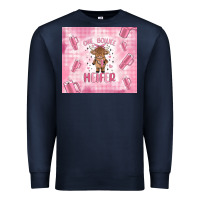 Navy one boujee heifer Premium Sweatshirt - MaliasSmallBusiness