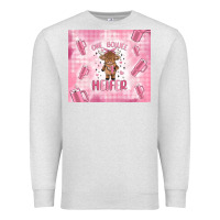 Oatmeal Heather one boujee heifer Premium Sweatshirt - MaliasSmallBusiness