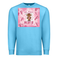 Ocean Blue one boujee heifer Premium Sweatshirt - MaliasSmallBusiness