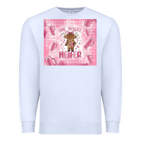 White one boujee heifer Premium Sweatshirt - MaliasSmallBusiness