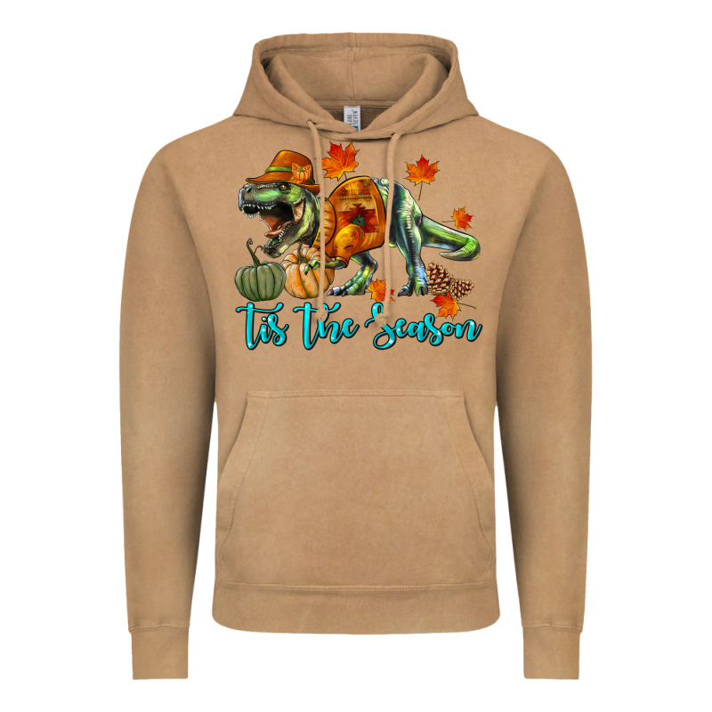 T Rex Tis The Season Vintage Hoodie by RanaPortraitStore | Teevron