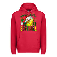 Cardinal santa's favorite softball bbs Premium Hoodie - BundleAndBundleShop
