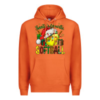 Carrot santa's favorite softball bbs Premium Hoodie - BundleAndBundleShop