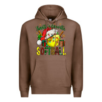 Chestnut santa's favorite softball bbs Premium Hoodie - BundleAndBundleShop