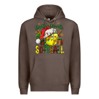 Coffee santa's favorite softball bbs Premium Hoodie - BundleAndBundleShop