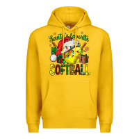 Lemon santa's favorite softball bbs Premium Hoodie - BundleAndBundleShop