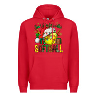 Red santa's favorite softball bbs Premium Hoodie - BundleAndBundleShop
