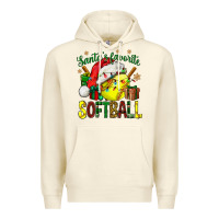 Sandshell santa's favorite softball bbs Premium Hoodie - BundleAndBundleShop