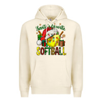 Tofu santa's favorite softball bbs Premium Hoodie - BundleAndBundleShop