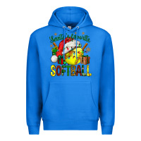 True Royal santa's favorite softball bbs Premium Hoodie - BundleAndBundleShop