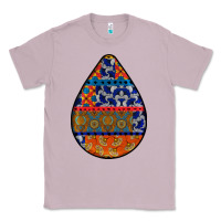 Lilac african fabric pattern teardrop earrings 4 Classic Tee - BundleAndBundleShop