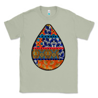 Matcha african fabric pattern teardrop earrings 4 Classic Tee - BundleAndBundleShop