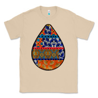 Mushroom african fabric pattern teardrop earrings 4 Classic Tee - BundleAndBundleShop