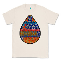 Natural african fabric pattern teardrop earrings 4 Classic Tee - BundleAndBundleShop