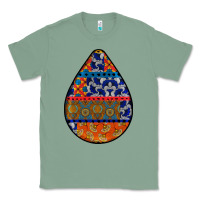 Sage african fabric pattern teardrop earrings 4 Classic Tee - BundleAndBundleShop